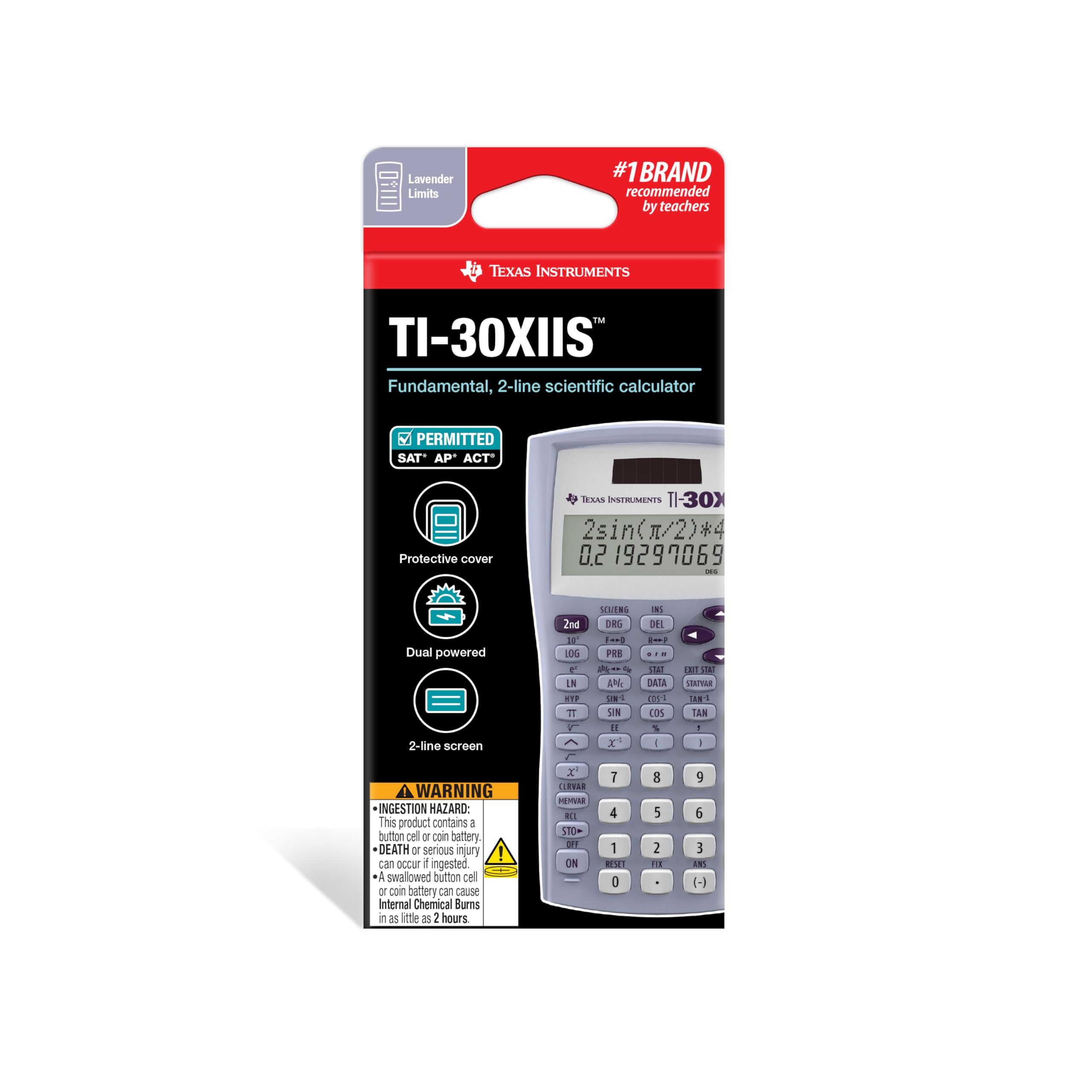 Foto 2 | Calculadora Científica Ti-30xiis, Límites De Lavanda - Venta Internacional.