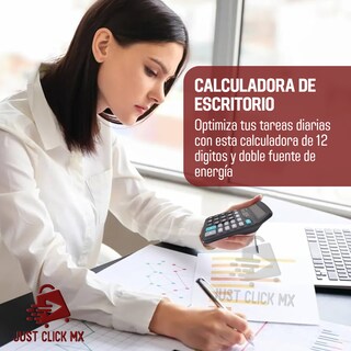 Foto 2 | Calculadora de Escritorio 12 Dígitos Dual
