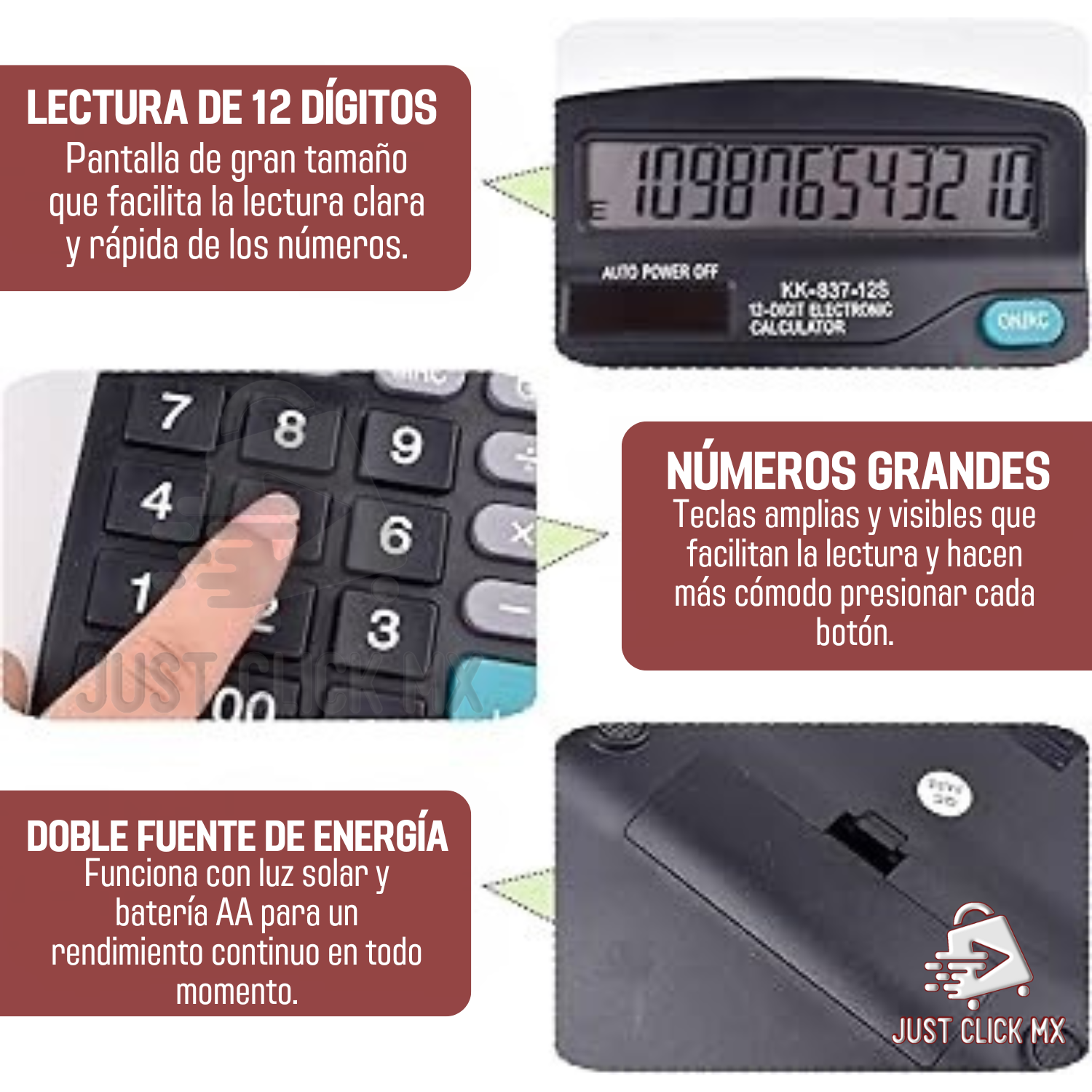 Foto 4 | Calculadora de Escritorio 12 Dígitos Dual