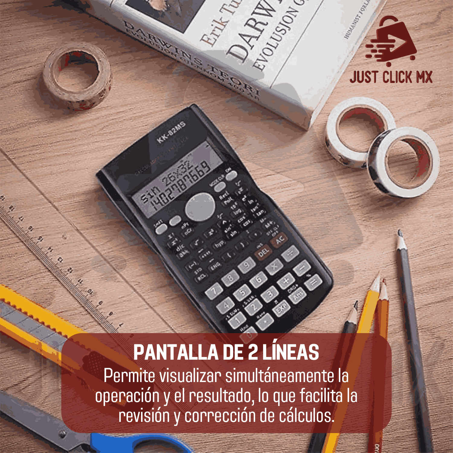Foto 4 pulgar | Calculadora Científica Ingeniería 240 Funciones Inteligente