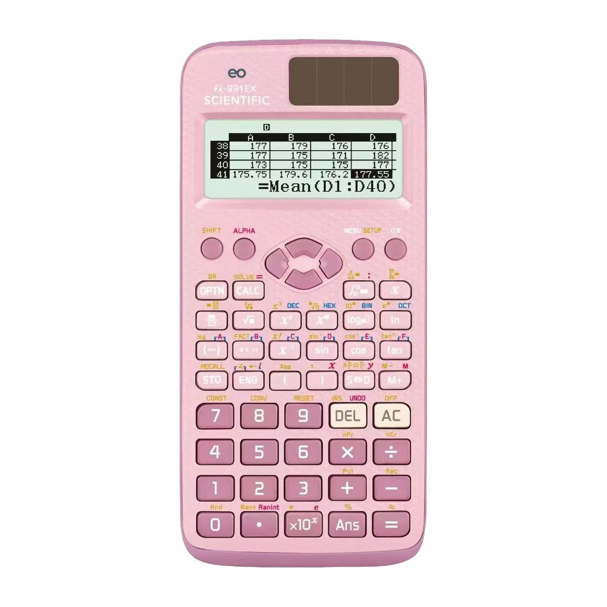 Foto 2 pulgar | Calculadora Cientifica Y Ingeniería Funciones Eo Safe Imports Esi-19805 Rosa
