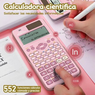 Foto 3 | Calculadora Cientifica Y Ingeniería Funciones Eo Safe Imports Esi-19805 Rosa