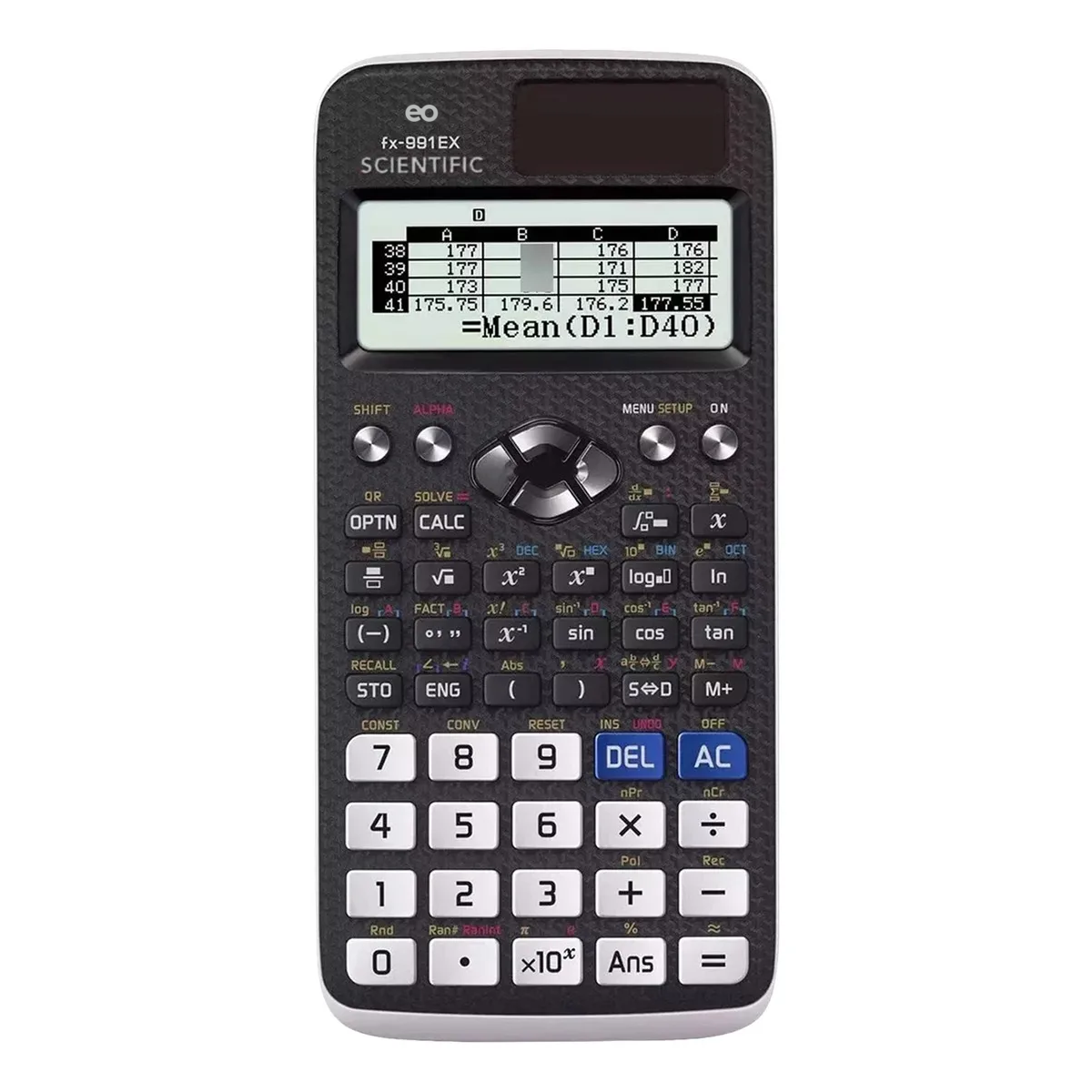 Calculadora Cientifica Y Ingeniería Funciones Eo Safe Imports Esi-19804 Negro