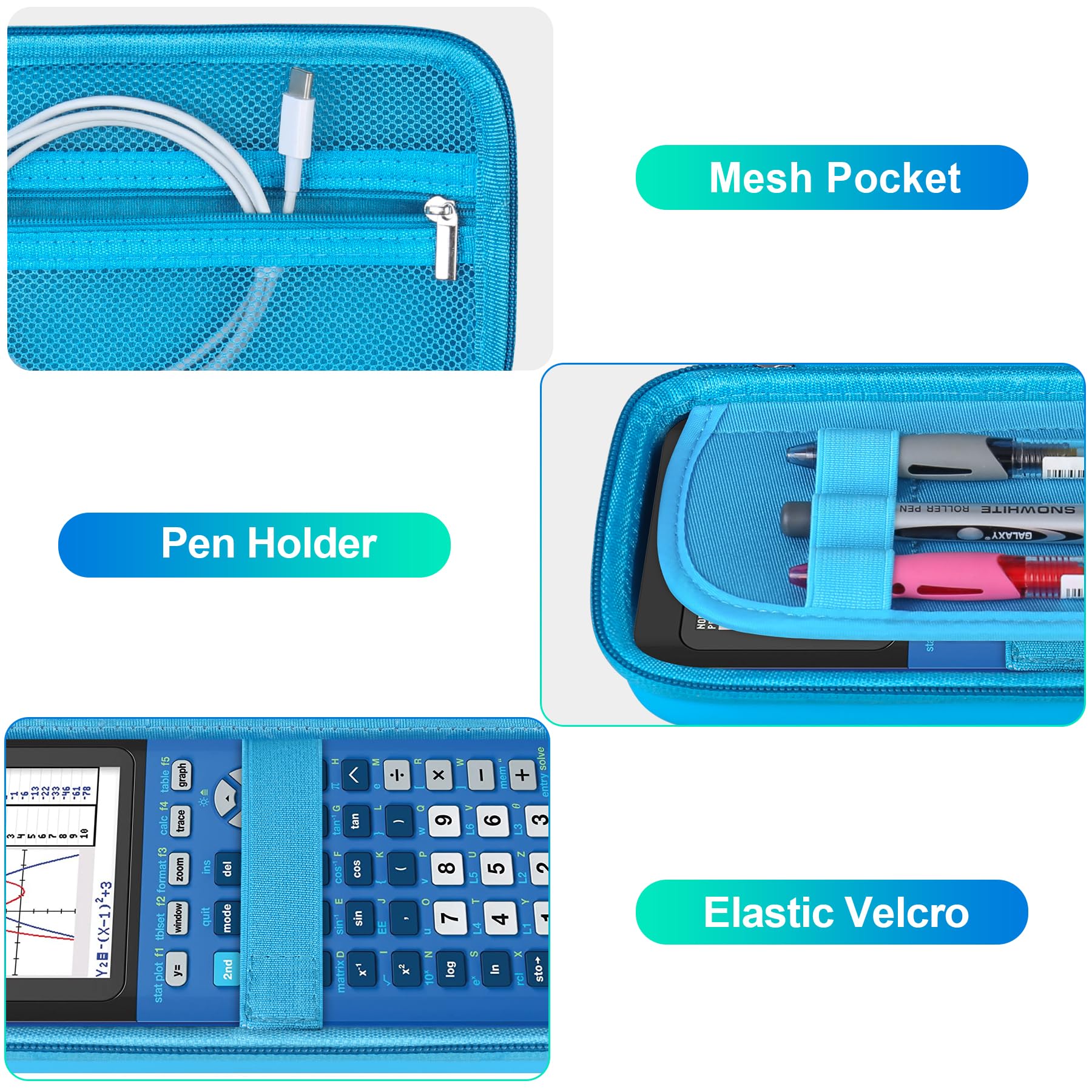 Foto 4 pulgar | Funda Rígida Bovke Para Texas Instruments Ti-84 Plus Ce Azul - Venta Internacional.