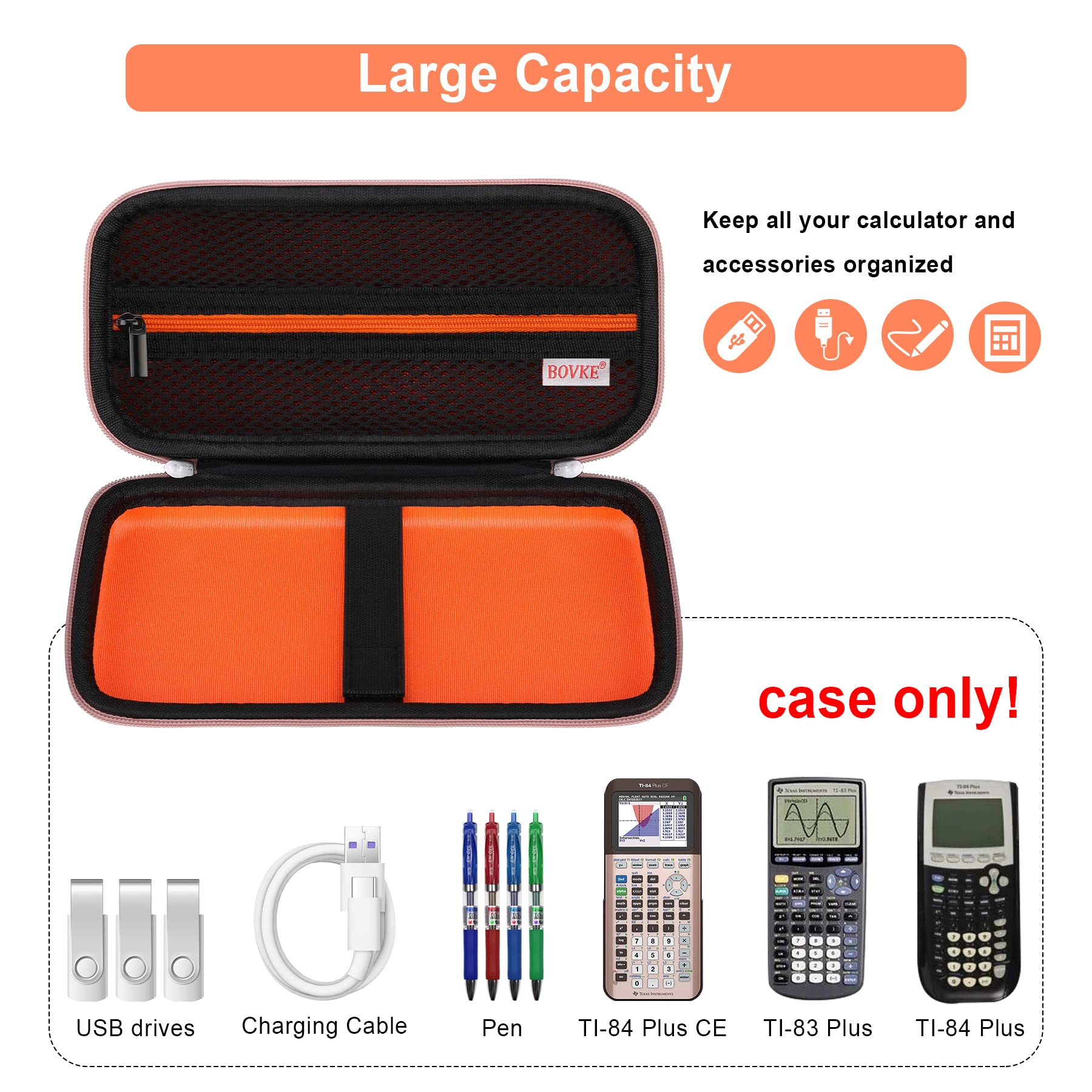 Foto 3 pulgar | Estuche Rígido Para Calculadora Bovke Para Texas Instruments Ti-84 Plus Ce - Venta Internacional.
