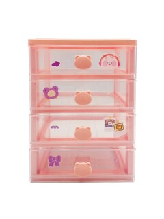 Foto 1 | Mini Cajon Organizador Para Escritorio Rosa