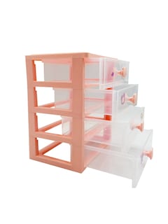 Foto 2 | Mini Cajon Organizador Para Escritorio Rosa