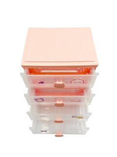 Foto 3 | Mini Cajon Organizador Para Escritorio Rosa