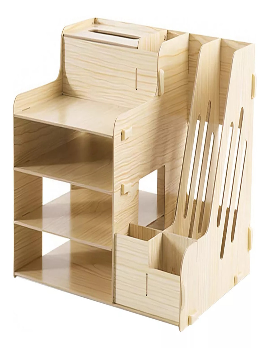 Organizador de Escritorio de Madera + Termo Güish