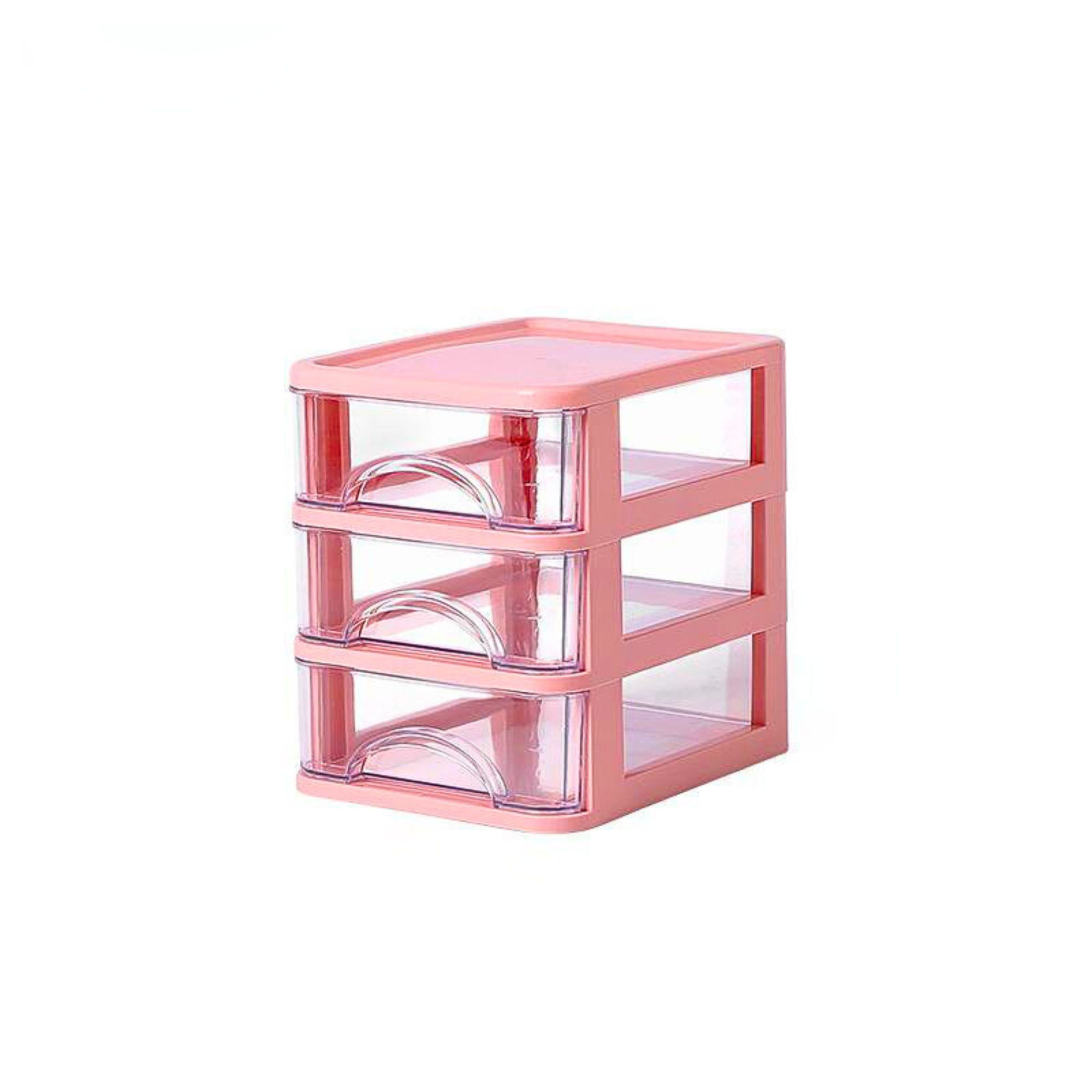 Foto 1 | Organizador De 3 Divisiones, Cajonera Gabinete Multiusos Rosa