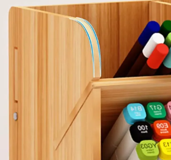 Foto 4 pulgar | Organizador Xtellar De Escritorio Doble Cajón Soporte De Lápiz Organizador De Accesorios De Escritorio
