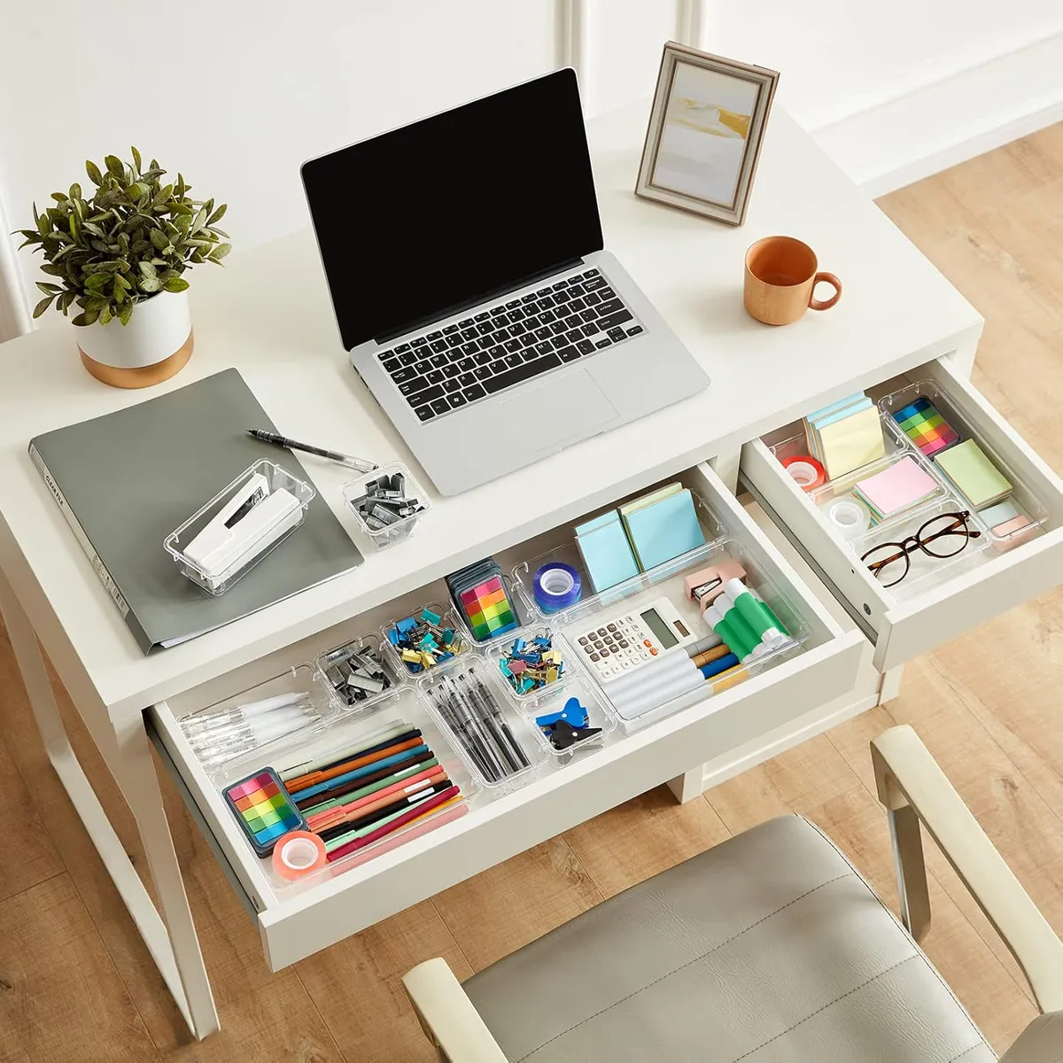 Foto 5 | 25pcs Organizador De Cajones  Belug Escritorio Transparente Oficina Transparente