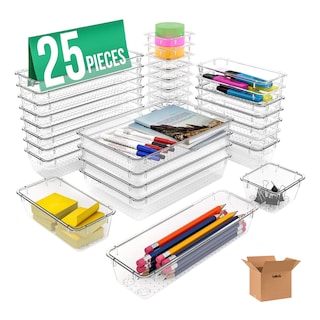 Foto 1 | 25pcs Organizador De Cajones Lab.g Escritorio Transparente Oficina Transparente