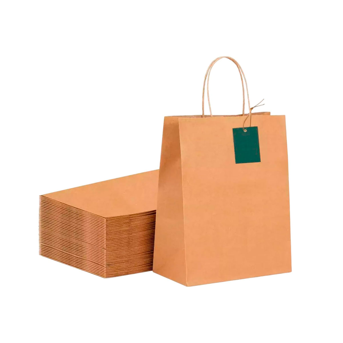 Foto 1 | Kit De Bolsas De Papel Kraft  Bolsa De Regalo  Capacidad De Carga 3 Kg bluelander (café)