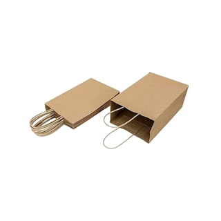 Foto 3 | Kit De Bolsas De Papel Kraft Bolsa De Regalo Capacidad De Carga 3 Kg bluelander (café)