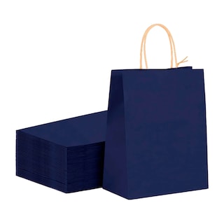 Foto 1 | Kit De Bolsas De Papel Kraft Bolsa De Regalo Capacidad De Carga 3 Kg bluelander (azul)