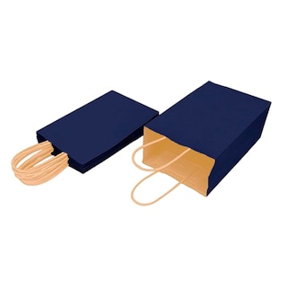 Foto 4 | Kit De Bolsas De Papel Kraft Bolsa De Regalo Capacidad De Carga 3 Kg bluelander (azul)