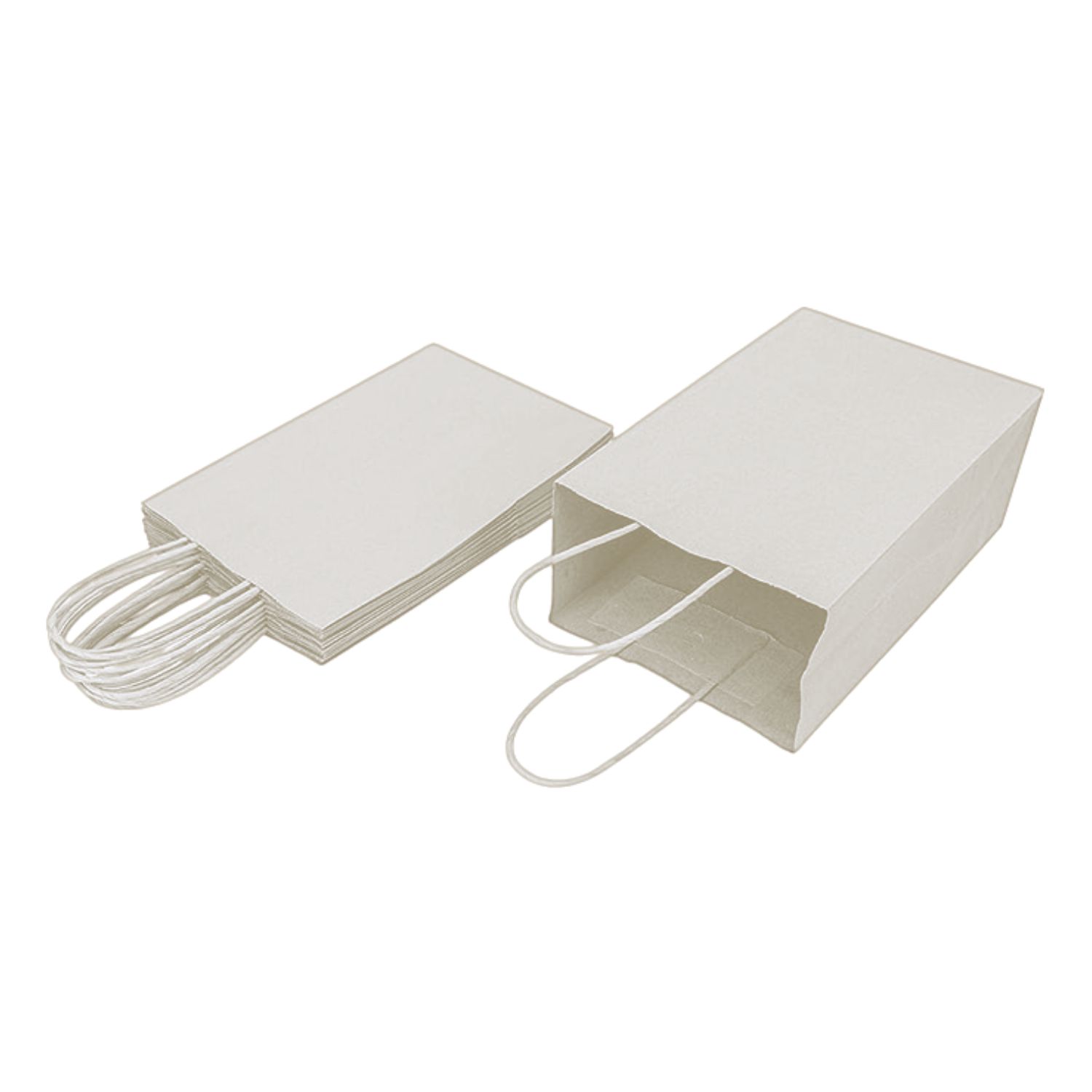 Foto 4 pulgar | Kit De Bolsas De Papel Kraft  Bolsa De Regalo  Capacidad De Carga 3 Kg bluelander (blanco)