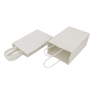 Foto 3 | Kit De Bolsas De Papel Kraft Bolsa De Regalo Capacidad De Carga 3 Kg bluelander (blanco)