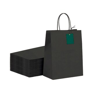 Foto 1 | Kit De Bolsas De Papel Kraft Bolsa De Regalo Capacidad De Carga 3 Kg bluelander (negro)