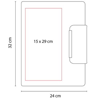 Foto 5 | Carpeta Ejecutiva A4 Con Broche Magnético Y Compartimentos | Curpiel 24x32 Cm
