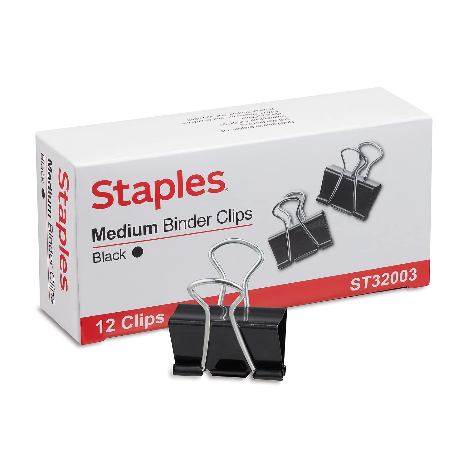 Foto 3 pulgar | Binder Clips Staples, Color Negro Mediano, 5/8 Pulgadas, Capacidad 288 Unidades - Venta Internacional.