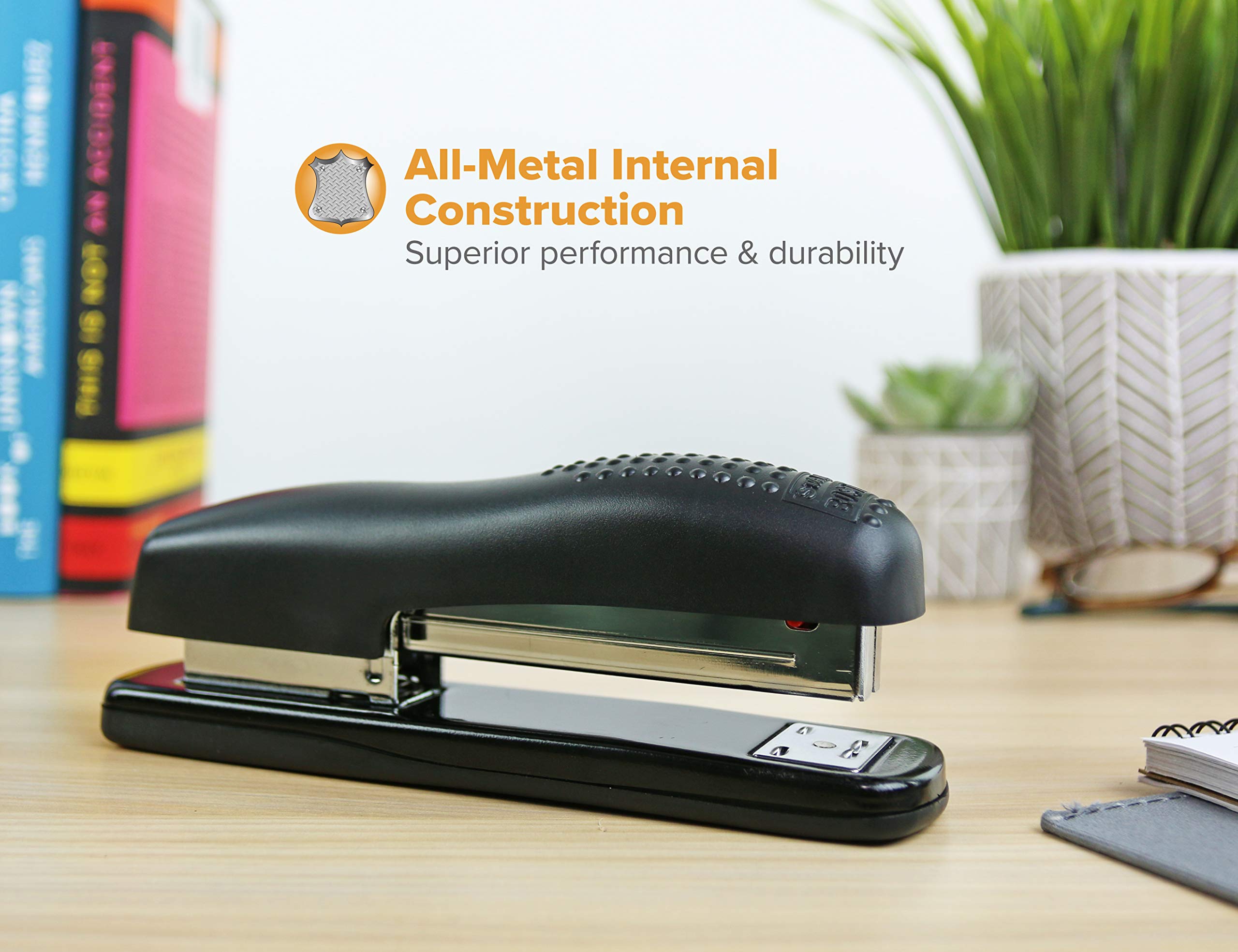 Foto 7 | Escritorio Ergonómico De Oficina Stapler Bostitch, 20 Hojas, Color Negro, Paquete De 2 - Venta Internacional.