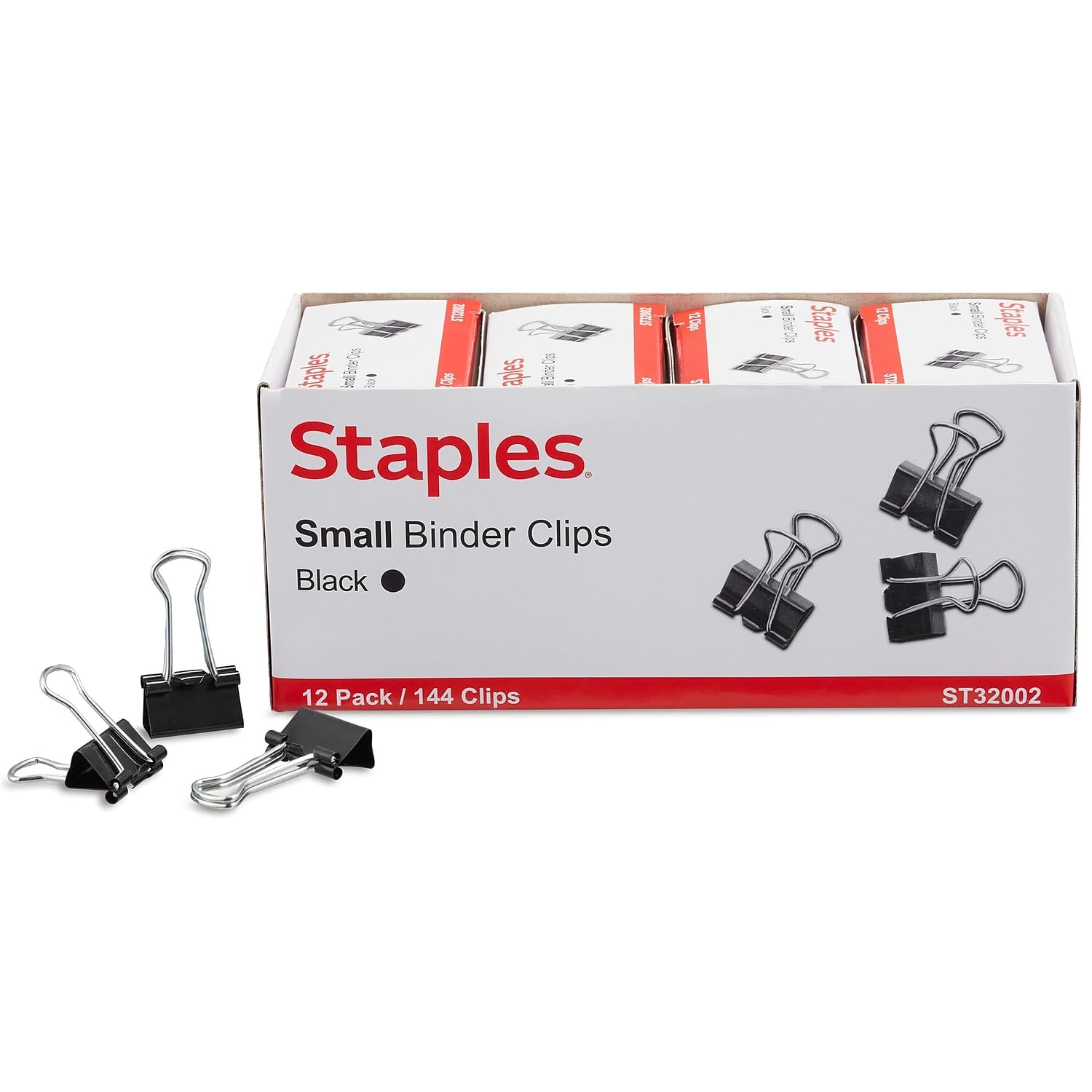 Foto 2 pulgar | Binder Clips Staples 480114, Metal Negro, 19 Mm, 144 Unidades, Paquete - Venta Internacional.
