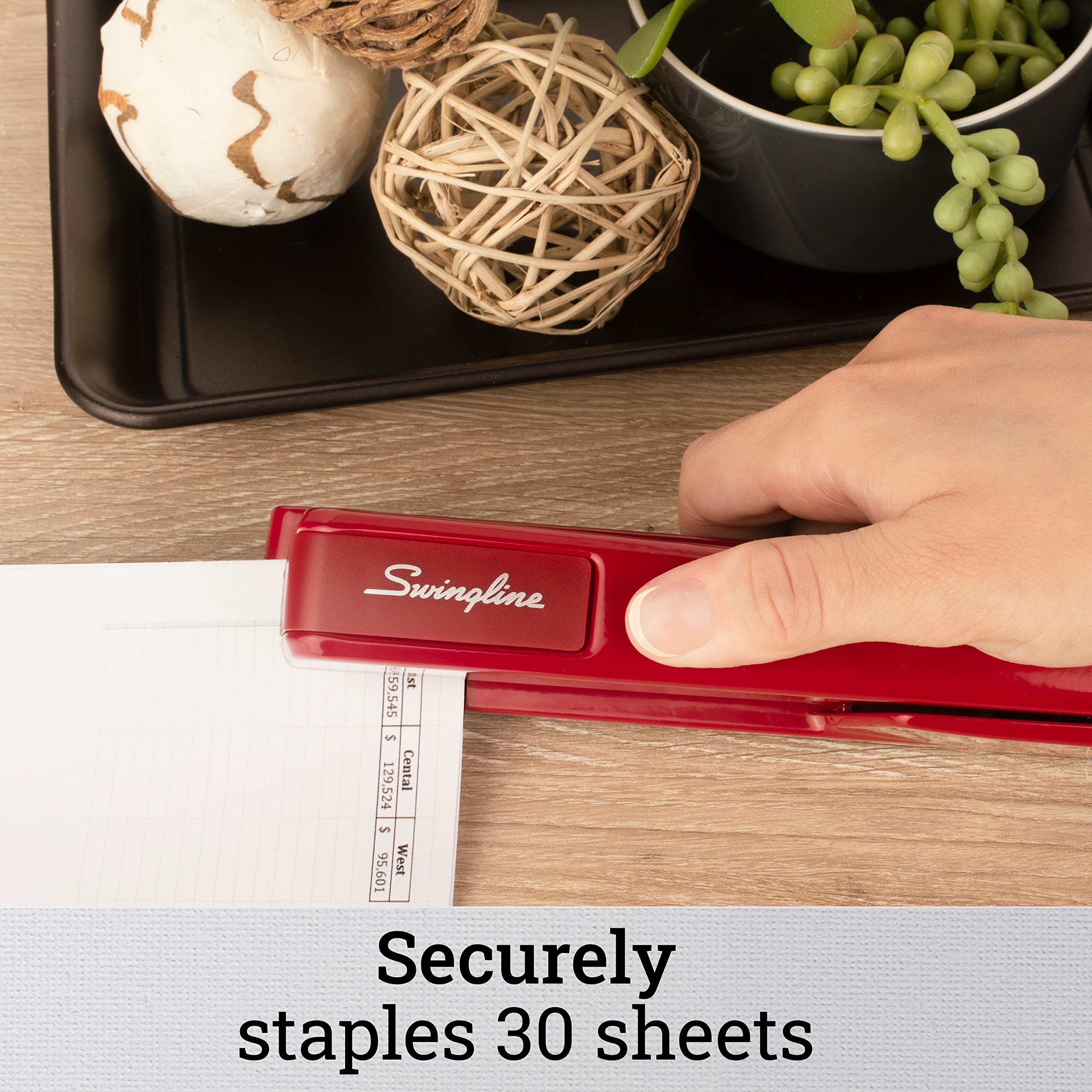 Foto 2 | Grapadora Swingline 747 Classic, Con Capacidad Para 30 Hojas, Metal, Color Rojo - Venta Internacional.