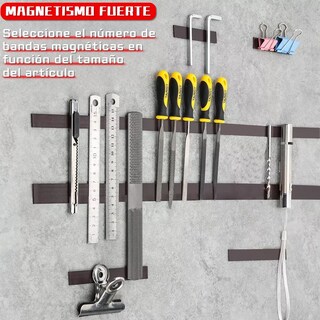 Foto 3 | 2pzs Tira Cinta Magnetica Adherible Rollo Ancho 1.5 Cm Y 3cm Eo Safe Imports Esi-15511 Gris