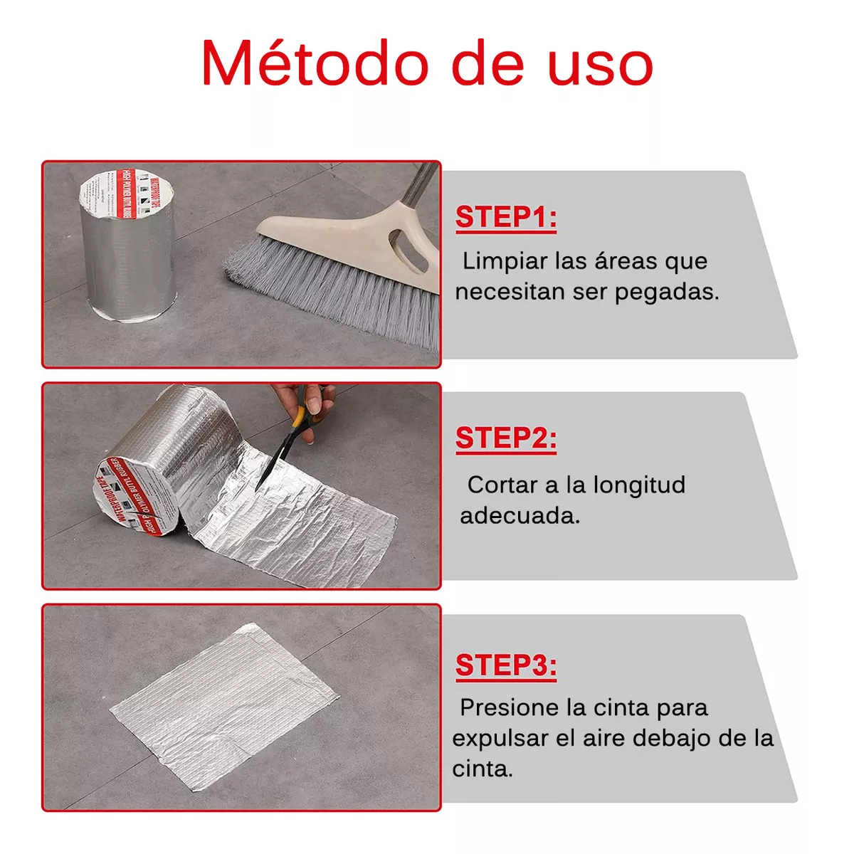 Foto 4 pulgar | Cinta Impermeable Tapa Goteras 5cm X 10mts Eo Safe Imports Esi-17177 Plata