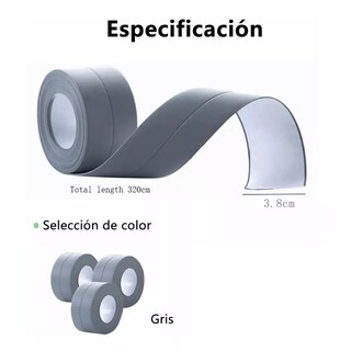 Foto 2 | Cinta Adhesiva PVC Impermeable Eo Safe Imports ESI-17587 Gris 3 Pieza