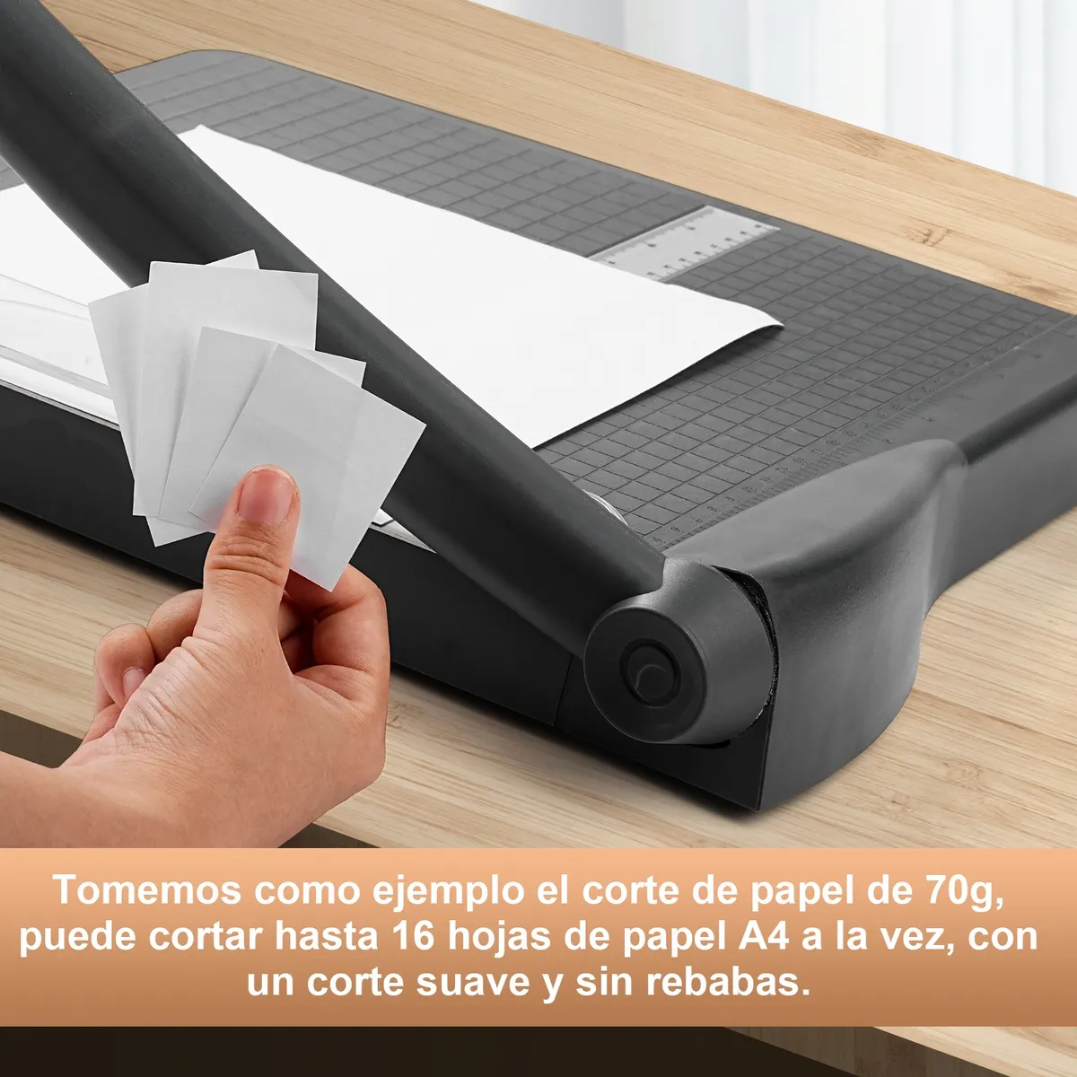 Foto 5 | Guillotina Belug Cortador Afilado Papel Foto Tarjeta Multifunción Negro Manija Verde