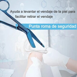 Foto 3 | Tijeras De Boton Belug De Care Acero Inox Tijeras Escolare 2pcs Azul