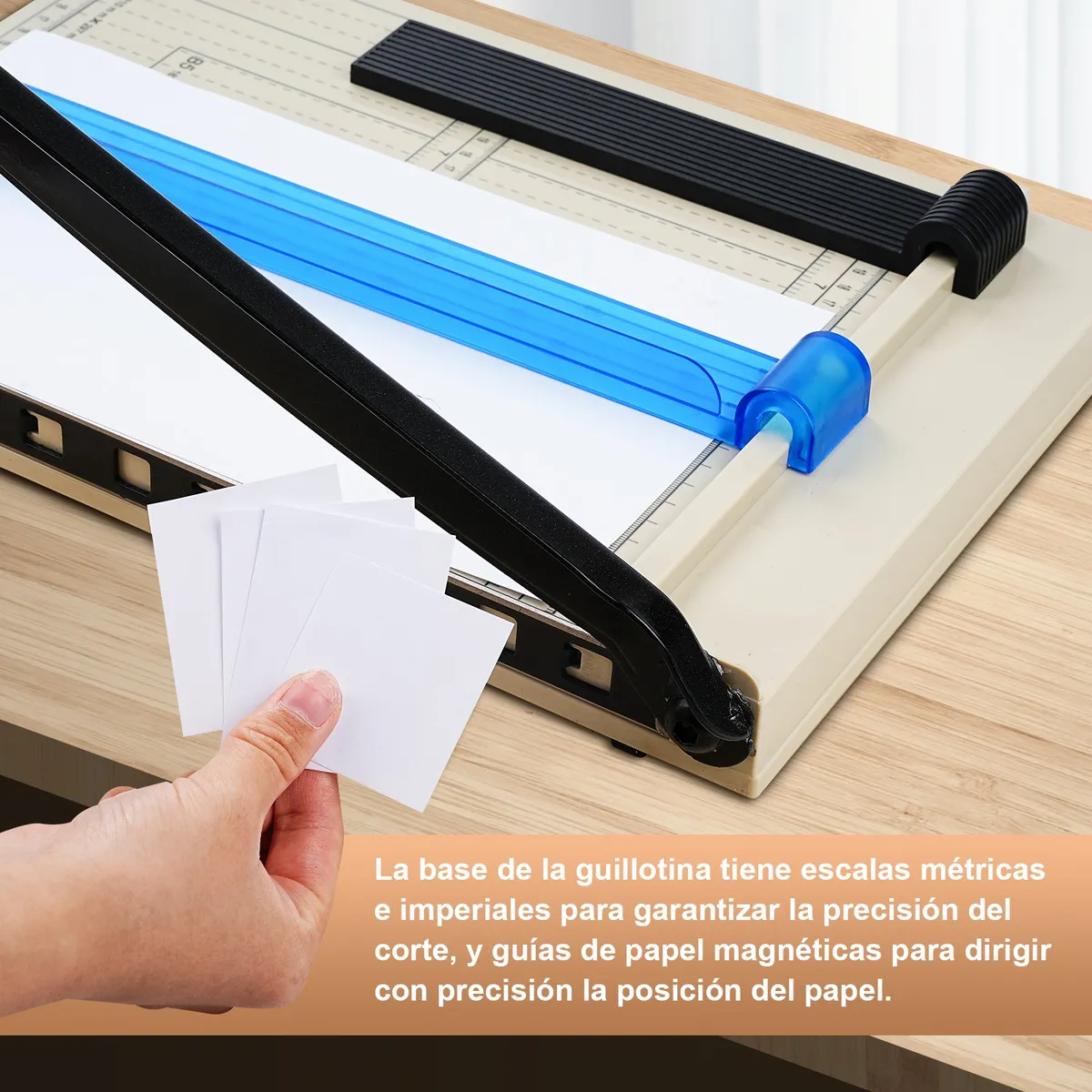 Foto 5 | Guillotina  Lab.g Para Papel A4 Cortador De Papel Con Seguridad Blanco