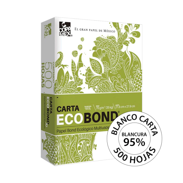 Foto 2 pulgar | Papel Ecobond 70 Blanco Carta - 500 Hojas