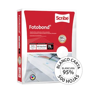 Foto 1 | Papel Bond Scribe Fotobond Carta 75 Gr - 500 Hojas