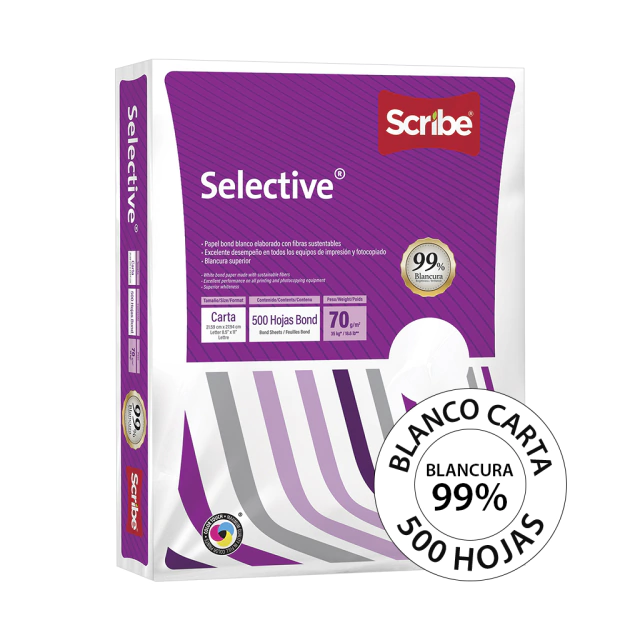 Foto 1 | Papel Bond Selective Blanco Carta - 500 Hojas