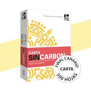 Foto 1 | Papel Autocopia Final Amarillo Carta - 500 Hojas