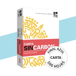 Foto 1 | Papel Autocopia Final Azul Carta - 500 Hojas