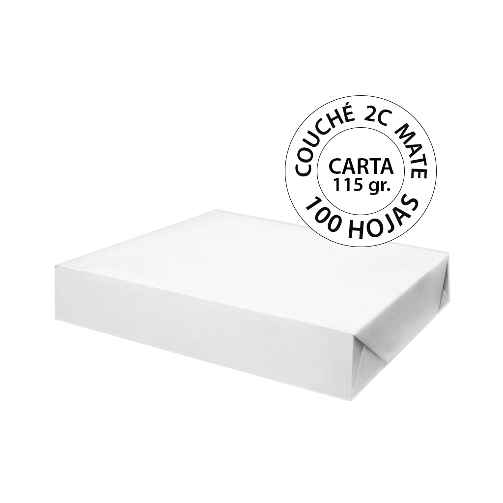 Foto 3 pulgar | Papel Couche Optimus 2c Mate Carta 115 Gr - 100 Hojas