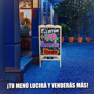 Foto 4 | Pizarrón Led Neón Borrable con Control Remoto Recargable