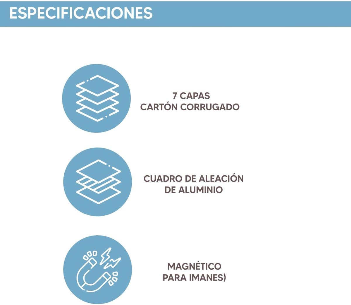 Foto 4 | Pizarrón Magnético Blanco con Base Ajustable | Pintarrón con Superficie Esmaltada 60x90 cm | Ideal para Ofici