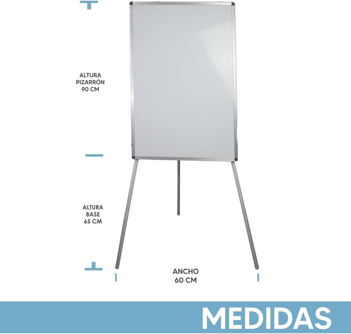 Foto 3 pulgar | Pizarrón Magnético Blanco Retráctil J0506 60x90 cm