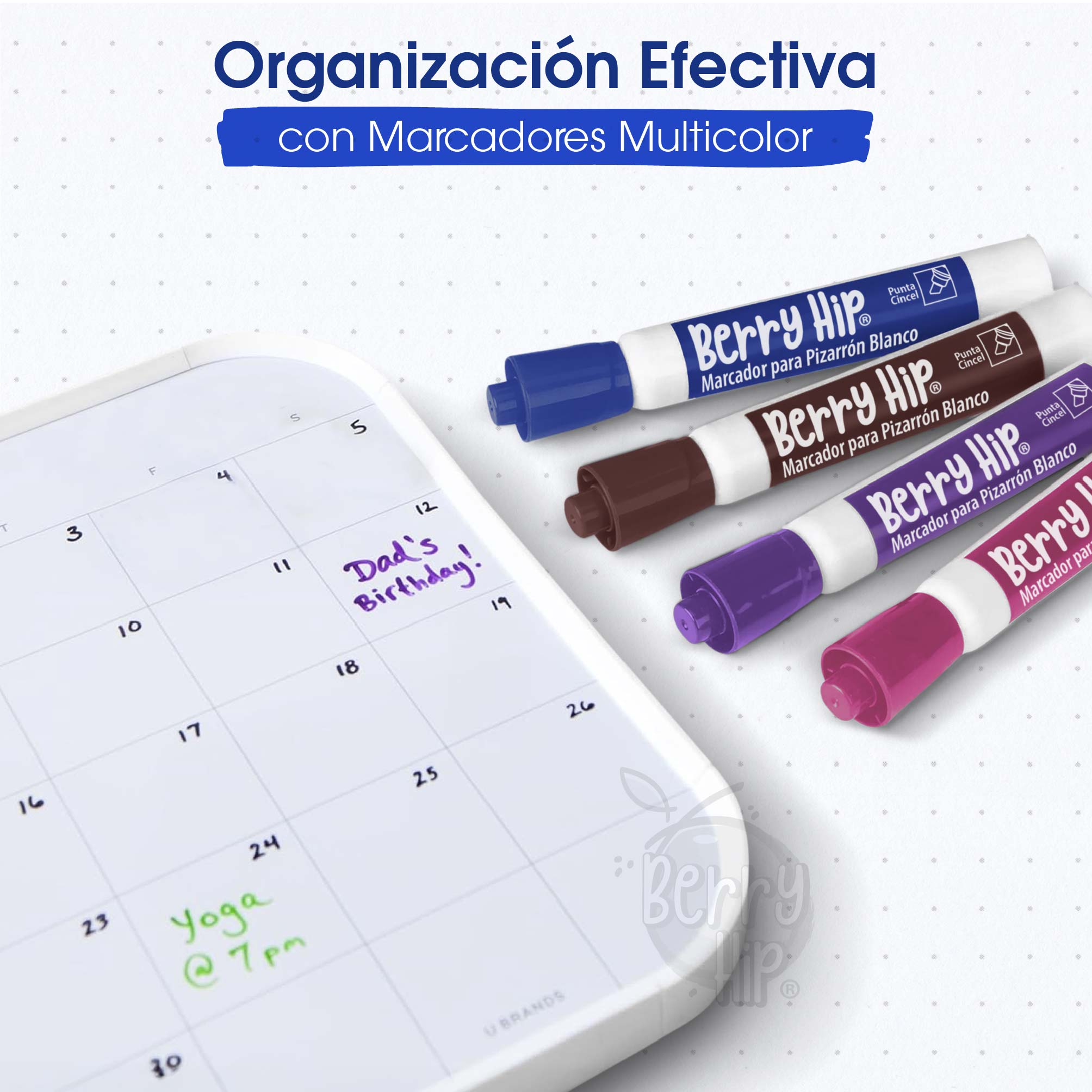 Foto 2 | Magma Life Set De 24 Marcadores Para Pizarrón Blanco  8 Colores  Borrado Fácil Y Sin Olor