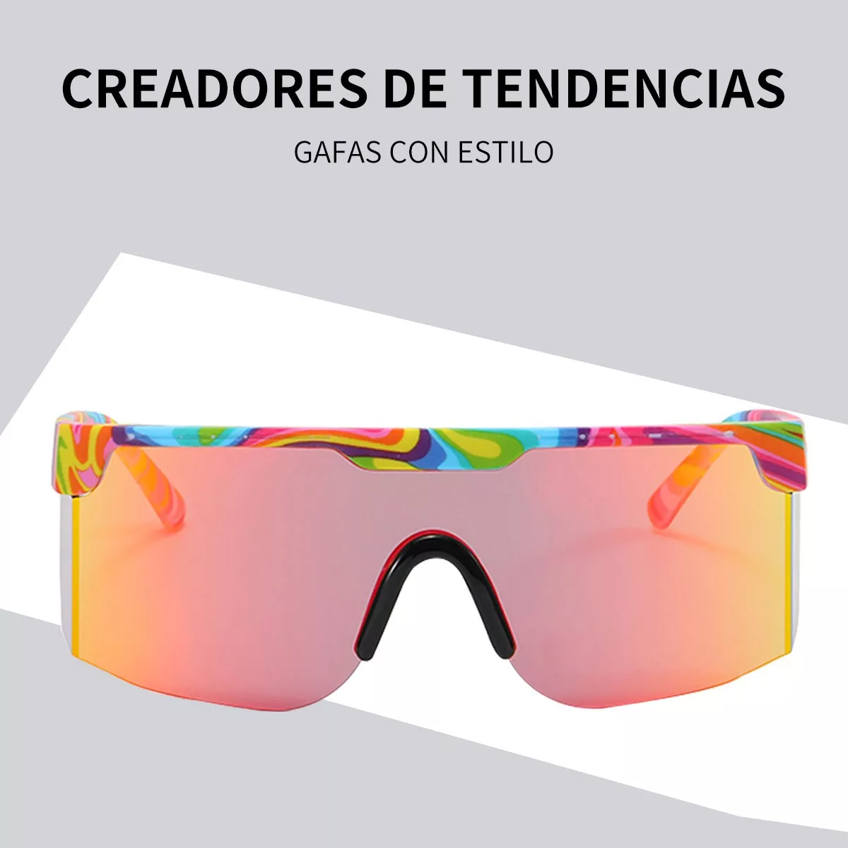 Foto 3 pulgar | Lentes para Ciclismo con Protección Uv Eo Safe Imports Esi-11176 Rojos