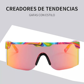 Foto 2 | Lentes para Ciclismo con Protección Uv Eo Safe Imports Esi-11176 Rojos