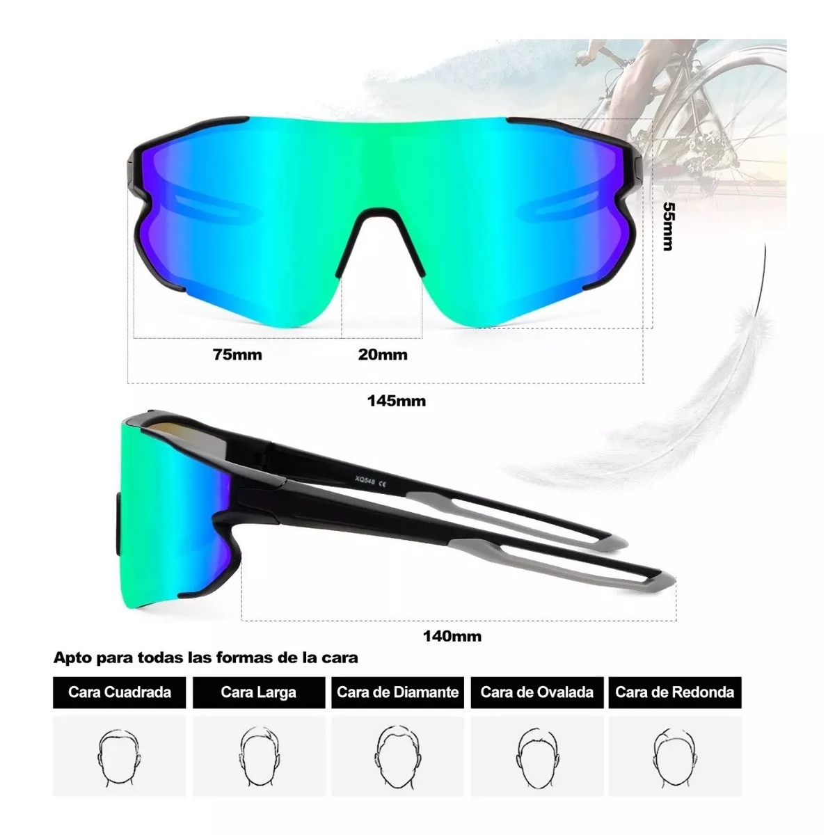 Foto 3 pulgar | Lentes de Sol Polarizados con Protección Anti-uv Eo Safe Imports Esi-11173 Multicolor