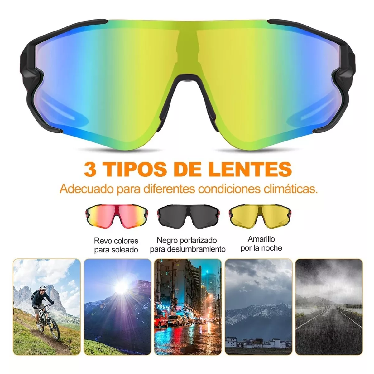 Foto 4 pulgar | Lentes de Sol Polarizados con Protección Anti-uv Eo Safe Imports Esi-11173 Multicolor
