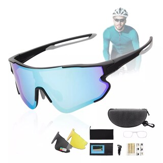 Foto 2 | Gafas Ciclismo Polarizadas Deportivas Protección Uv Eo Safe Imports Esi-13727 Multicolor
